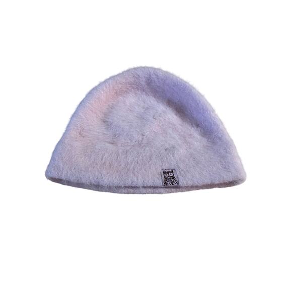 Hooters | Vintage Pink Angora and Wool blend Beanie Hat Soft Fluffy - Picture 2 of 4